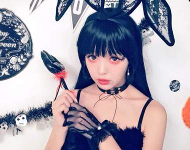 混血小惡魔《藤田ニコル黑髮兔耳造型》網友大讚太可愛啦❤