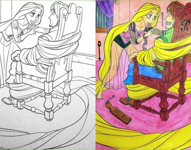 《腦洞著色本》好好的著色圖為什麼這樣毀掉我童年啦XD