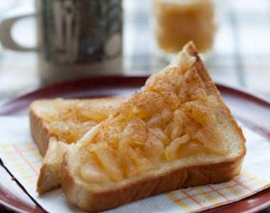 下午茶點心《蜂蜜蘋果吐司片》就算會變胖也想吃啦（口水）