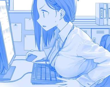 把歐派放在桌子上《月曜日のたわわ》第二話巨乳OL陪你加班到天亮