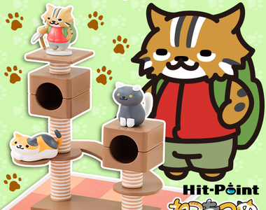 《桌上版貓咪收集第2彈》跟第1彈的一起全部擺到桌上企(゚∀゚)