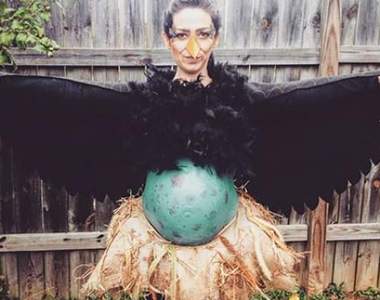 《孕婦的帶球萬聖節變裝》自己的孩子要從在肚子裡就比別人恐怖