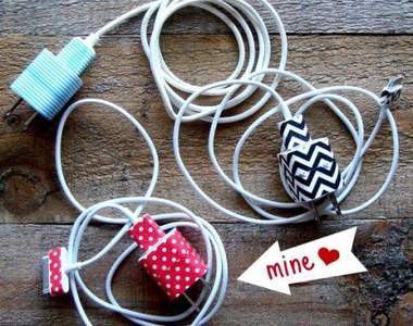 《生活宅偏方》紙膠帶裝飾充電器讓你的3C產品也有滿滿的少女心