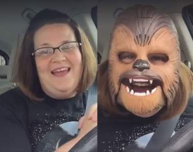 德州大媽《戴丘巴卡有聲面具》百分之百會跟著笑的中毒性直播www