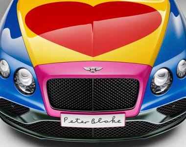 獨一無二《Bentley Continental GT Convertible》普普藝術有愛心