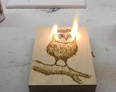 不僅僅只是畫《火藥作畫藝術》燃燒的過程其實滿療癒的耶