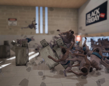 奇葩遊戲《Endless Flow》如何阻擋大批只穿著一條內褲的中年男子衝進大賣場...