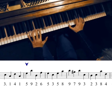 《圓周率鋼琴曲》沒想到居然可以把圓周率演奏出來耶