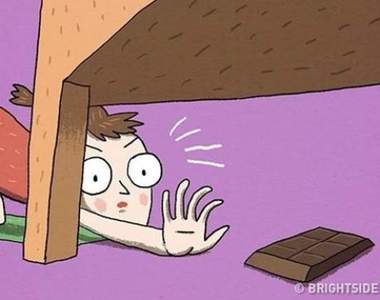 插畫《減肥就是這麼難》不是我們懶是減肥真的好累咩