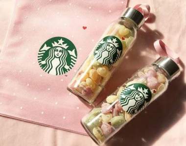 韓國《星巴克白色情人節糖果瓶》這一天就是要你嘴甜甜說話♥