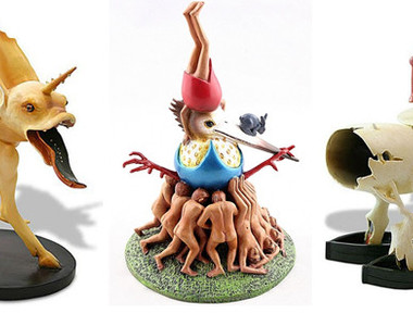 經典繪畫《人間樂園》詭異生物模型　獵奇創世紀立體化