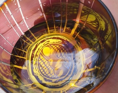 《竹林玻璃杯》喝水時彷彿還看到了螢火蟲在飛呢