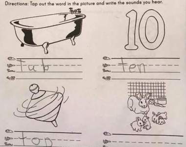 《讓大人傻眼的5歲孩童作業》到底最後一格要填什麼啦(´⊙ω⊙`)