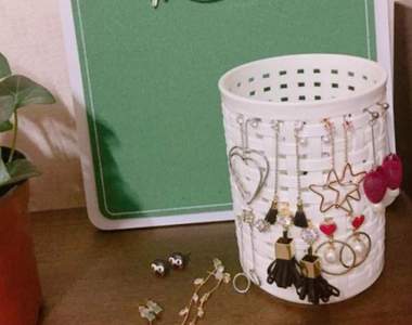 《百圓商店DIY耳環收納盒》超省錢實用小撇步到手