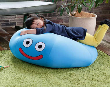 勇者鬥惡龍《微笑史萊姆大抱枕》可愛效果拔群❤勇者一秒認輸