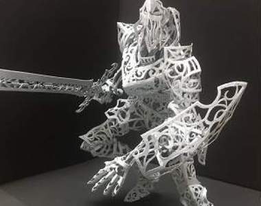 《超立體紙雕騎士》鏤空設計還可以硬梆梆的站著太神啦XD