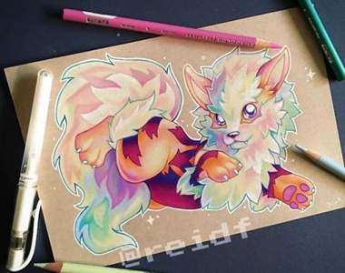 真的都是色鉛筆畫的《話題彩色鉛筆藝術家Reid》筆下人物穿越次元壁衝出來啦