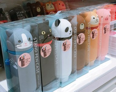 容量大又《可以站立的隨身筆袋》看它一秒變筆筒