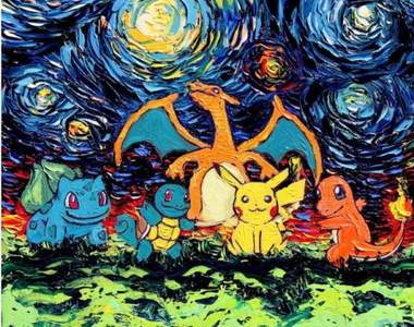 《星夜風動漫彩繪》各種主題搭配強烈筆觸下的趣味構圖