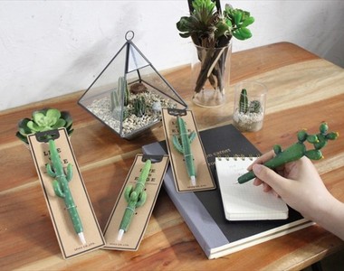 不刺不刺療癒系《仙人掌造型筆》不會傷害你的手，但能書寫你的心