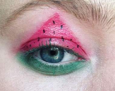 認真?《夏季流行彩妝-西瓜妝》這要密集恐懼者怎麼跟風......
