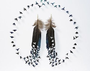 《極細羽毛剪紙藝術》極致纖細的技術再進化