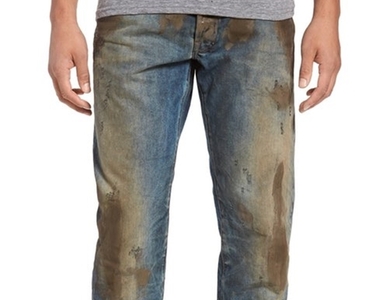 引爆議論的《汙漬牛仔褲》看起來拿去二手拍都沒人要的褲子竟然售價不斐......