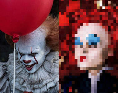 一秒變搞笑片《恐怖小丑《牠》跨棚大撞臉》這版本的小丑我可以XD