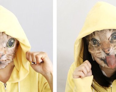 《真實貓咪面膜》與其說可愛不如說可怕啊（抖）