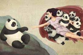 當《名畫主角變滾滾》 左滾右滾都是滾滾唷✰