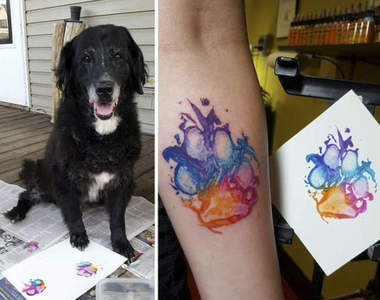 讓毛小孩當你的專屬刺青師《肉球刺青》讓你與寶貝的羈絆+100