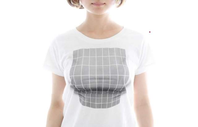 不存在的巨乳《貪圖錯覺T恤》真的沒有歐派 是你的眼睛騙了你… - 圖片1