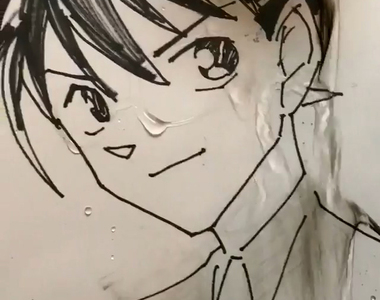 《繪師教你玩水溶性筆》只要沖個水柯南就變回新一啦~