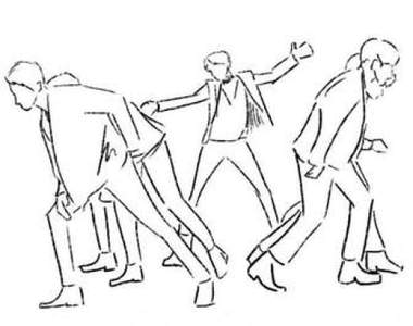 這版本我們可以《用手繪動畫教跳舞》幾張圖就抓到舞蹈重點