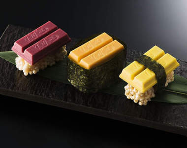 巧克力取代生魚片《壽司KitKat》難道是充滿魚腥味的新口味嗎...(⊙_⊙)