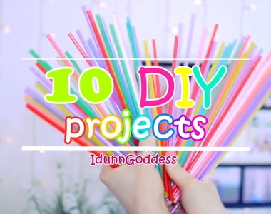 《10種吸管的妙用》原來吸管這麼好用可以變成身上的飾品啊～