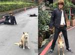 聲優王子《宮野真守》在台灣九份街頭跟冷淡的汪星人一起耍帥✰ 聲優王子《宮野真守》在台灣九份街頭跟冷淡的汪星人一起耍帥✰