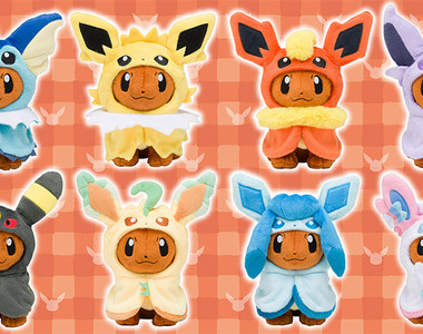 精靈寶可夢《伊布斗篷裝系列周邊》天啊~這想逼死誰~幫我全包了(荷包痛Q_Q)