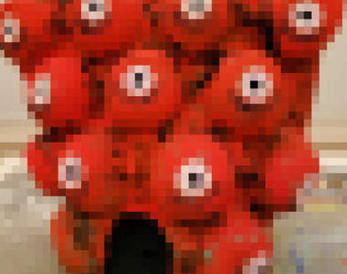 藝術家分享《廢物利用妖怪COSPLAY教學》裝蘋果的那個竟然這麼恐怖……