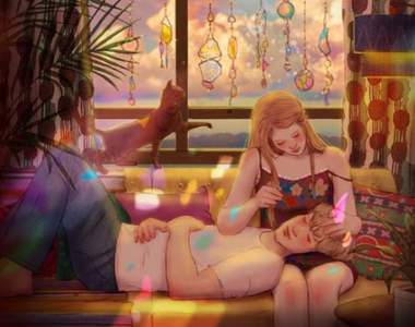 這畫風我可以《韓國繪師畫出戀愛中的情侶行為》小心被整篇空白文閃瞎