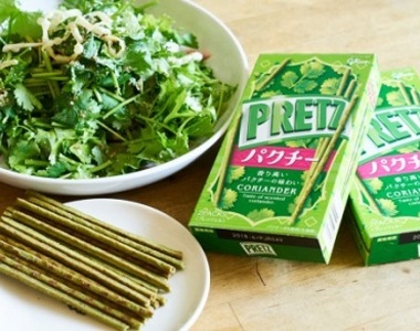 《PRETZ百力滋推出香菜口味》 日本人愛香菜愛到什麼都想加香菜…