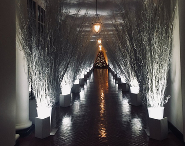 《今年的白宮聖誕裝飾》原來是恐怖片片場啊我還以為是白宮呢