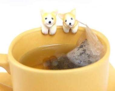 《柯基茶包架》掛在杯緣的小短腿療癒同時還可以幫你固定茶包