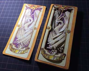 神手工《立體庫洛牌》心中默默祈禱可以看到所有的牌都被立體化