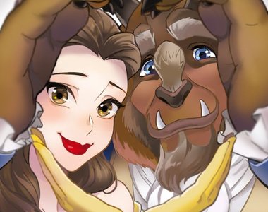 繪師ANO繪製出《迪士尼公主與王子的愛心》有股濃濃的愛之味