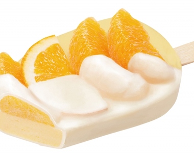 《奢侈果肉冰棒》整片橘瓣躺平在上面也太過分了（稱讚）