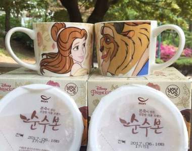 GS25《美女與野獸本粥馬克杯》讓簡單的吃粥變的不簡單♥