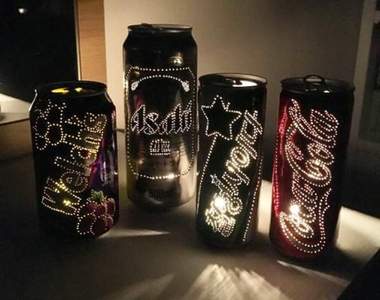 意想不到《把鐵鋁罐變燈飾》簡單OO一下就搞定