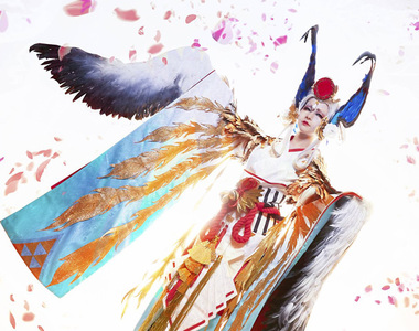 陰陽師《姑獲鳥 金鸞鶴羽 Cospaly》韓國Coser以動圖來表現氣氛感覺超美
