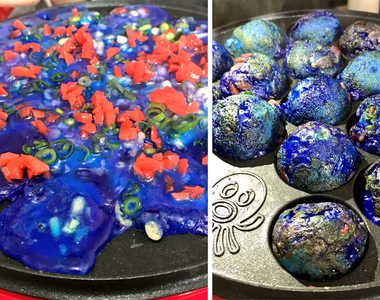 《彩色章魚燒》再臨　靛藍色章魚燒也太像毒沼了吧...